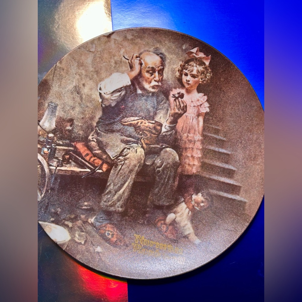 Vintage Knowles  Norman Rockwell The Cobbler' Plate
